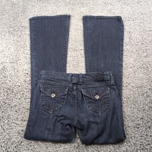 Vintage Lucky Brand Jeans Women 2 Blue Distressed Zoe Grunge USA Flared Leg